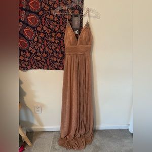 Rose Gold Prom dress, only worn once with alterations to fix the straps.